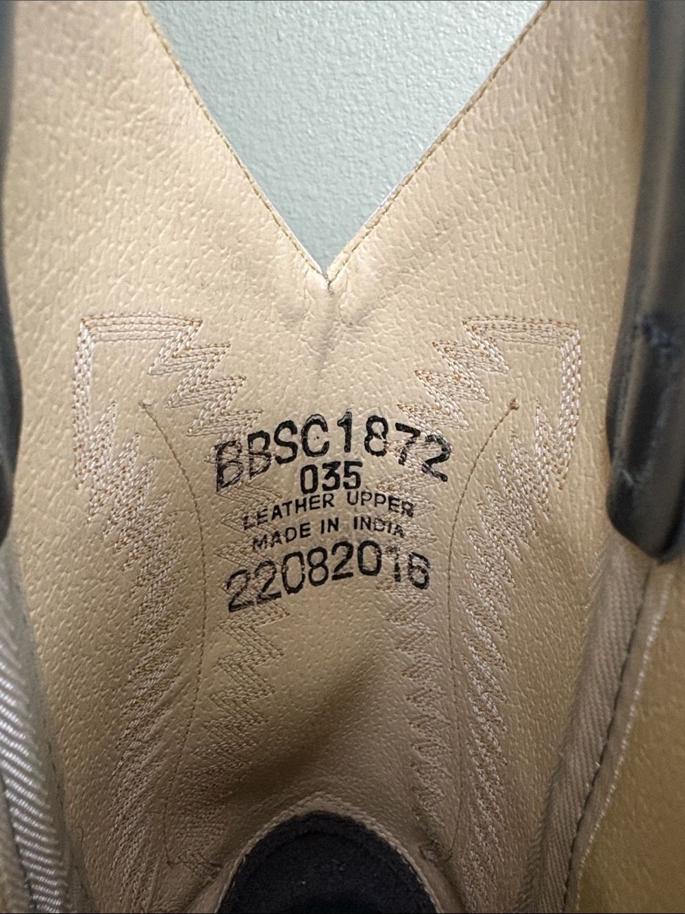 Old West Boys Two-Tone Leather Western Cowboy Boots - Brown & Green - Size 3.5 - Picture 2 of 14